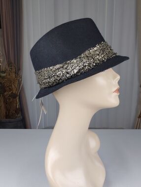 Scala Pronto Black Fedora Hat.